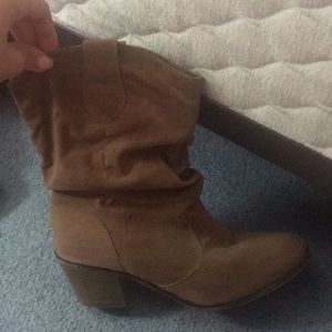 Brown booties